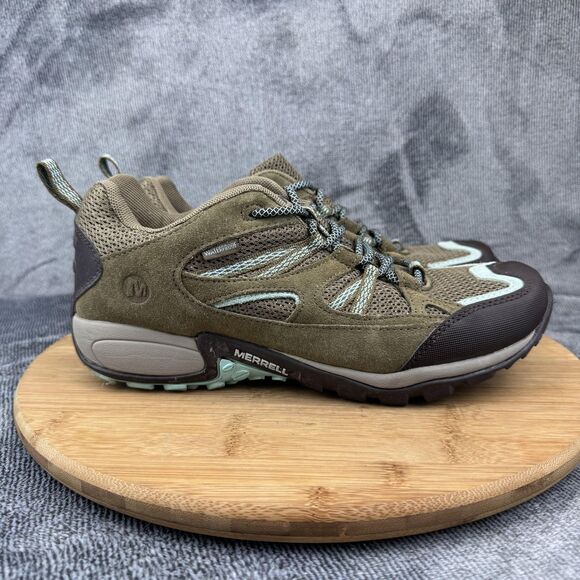 Merrell Hiking Shoes Womens Size 9 Brown Aqua Waterproof Air Cushion J148580C - Picture 1 of 10